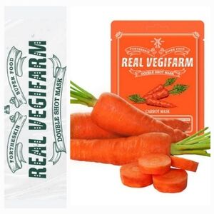 2/$5 Fortheskin Super Food Real Vegifarm Double Shot Mask Carrot